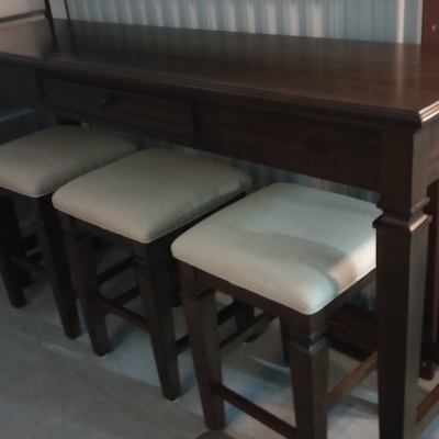 Broyhill Table & 3 Barstools - SOLD