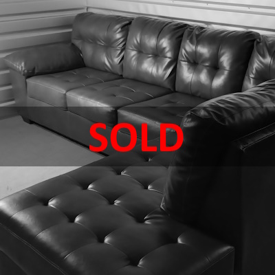 Ashely Leather Sectional - Was $795 Now $250